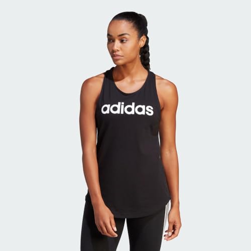 adidas Women's Linear Logo Crew Neck Tank3