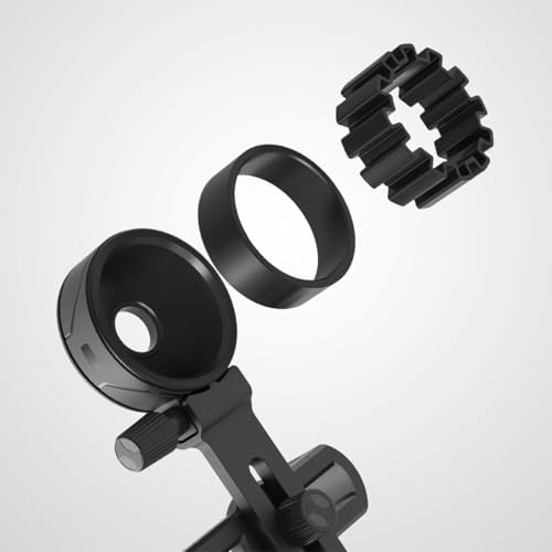 Adaptador soporte para teléfono ajustable microscopio telescopio clip celular monocular 3