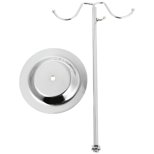 DECOMELODY Soporte Elevable para Bolsos de Acero Inoxidable Plateado Estante de Almacenamiento Ajustable para Carteras y Bolsas Organizador Práctico Hogar y Hoteles