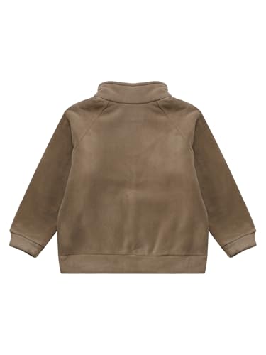 JEATHA Girls Fleece Jacket Kids Warm Thick Winter Coat Long Sleeve Stand Collar Full Zip Sweatshirt with Pockets4