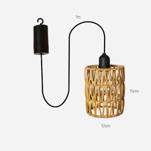 Lámpara de araña creativa E27 con mando para techos de salones y cocinas 6