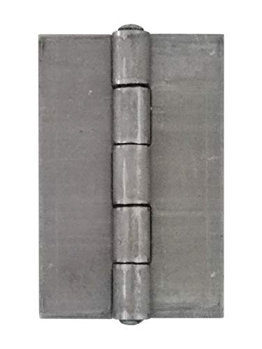 Hinge Outlet Weld On Hinge 2 1/4 Inch X 3 1/2 Inch, Bright Steel, 2 Pack #TOP11
