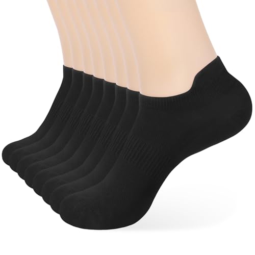 Image of Corlap Ankle Socks Women /Men 8-12Pairs Low Cut No Show Thin With Heel Tab | Ladies White Low Rise Short Summer Athletic Running Workout Sneaker Yoga Pilates Footies Lightweight Socks 7-9 9-11