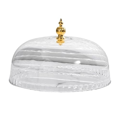 Ronyme Campana Transparente para Pasteles, Tapa para Tartas, Cubierta Resistente para postres y, Ideal para picnics, Fiestas de cumpleaños y, L