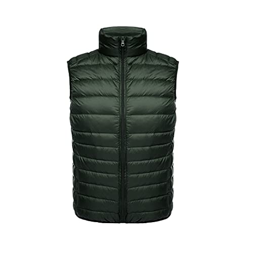 Gilet sans manches en duvet de canard kaki pour femme 3XL