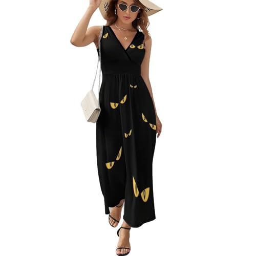 Robe longue d'été contre la chaleur vêtement fluide de plage col V