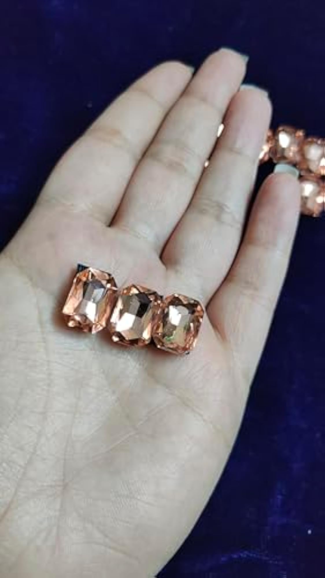 10pc Brown Crystal Hair Clips Set for Wedding Accessories