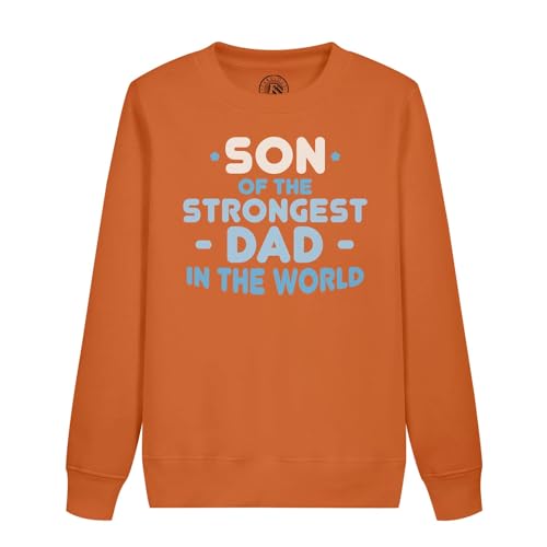 Sweatshirt enfant fils du papa le plus fort en coton premium durable pour le confort quotidien