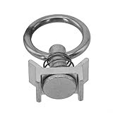 Hosrivae Edelstahl-Aufhängeringe für Lautsprecher, Vorhänge und Kunst – 6 cm x 3,9 cm x 2,9 cm Lautsprecherhaken mit widerstandsfähiger Oberfläche, robuster Audio-Aufhängungsring (6er-Pack) (1 Stück)