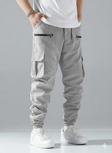 Image of INKKR Men Cargo || Men Zipper Cargo Pants Cotton ||