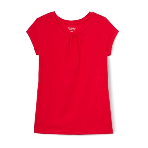 Opiniones de Playera Niña para comprar hoy. 40 French Toast - Playera de Manga Corta con Cuello Redondo para niña, Rojo -, 10-12
