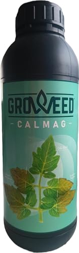 Groweed CalMag, Fertilizante Líquido Rico en Calcio y Magnesio, 1L, 5 veces mas concentrado que Grotek, Fórmula Especial Grow Green para Plantas de Hoja Verde.