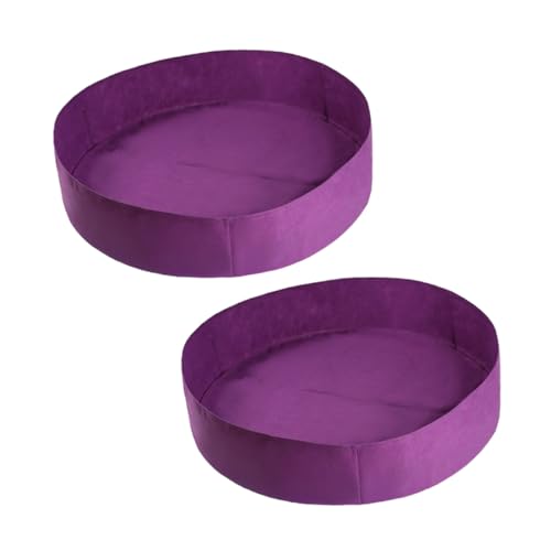 IWOWHERO 2 Pezzi Borsa per Piantare in Tessuto Ispessito Sacchi Coltivazione Traspiranti e Mobili per Piante Contenitori Riutilizzabili per Giardino e Casa