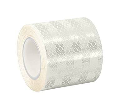 MEDBUDDY Hawk Eye High Intensity Water Proof Conspicuity Warning Reflective Radium Tape Sticker 2 Inch X 2 Meter (White)-image-6
