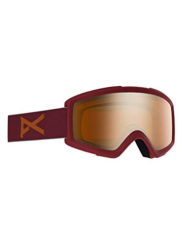 Anon Herren Helix 2 Sonar with Spare Snowboard Brille, Maroon/Sonarbronze