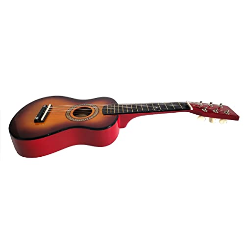 Mini Violão Infantil Colibri para Criança Corda de aço corpo de Madeira 58 cm (Marron)