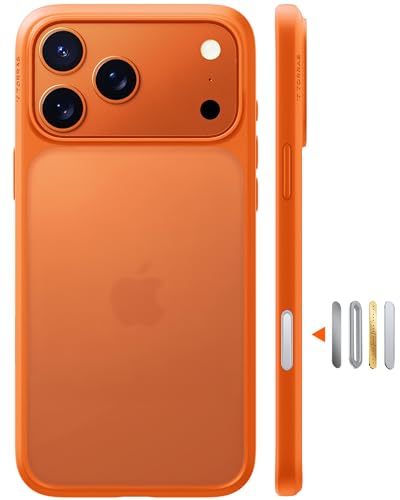 TORRAS for iPhone 17 Pro Max Case 12FT Military Grade Shockproof Durable & Sturdy Velvety Touch and Anti-Slip Texture Protective for iphone 17 pro max cover Orange