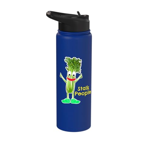 Funny Celery Lover Stalk People Workout Fitness Veggie Stainless Steel Insulated Water Bottle