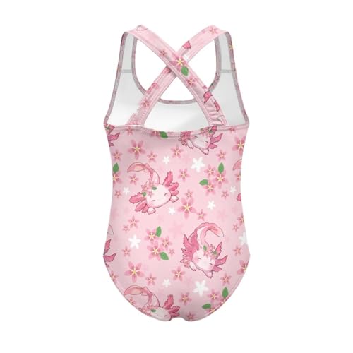 Image of Girls One Piece Swimsuits Quick Dry Beach Bathing Suit Crossback Swimwear 5-14 Years