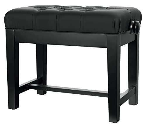 Classic Cantabile Banquette pour piano modèle X noir dépoli - Les Beatles, Paul McCartney, John Lennon, RIngo Starr, George Harrison Classic Cantabile Banquette pour piano modèle X noir dépoli