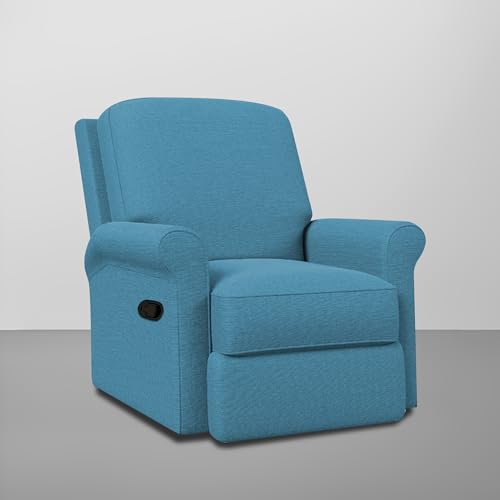 Image of CASALIVING Mersin Comfy Fabric Single Seater Recliner Chair, Recliner Sofa for Relaxing, Recliner Chair for Home Relax (Turquise) | Premium Fabric Sofa
