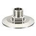 304 Stainless Steel 2.5 Inch Tri Clamp Adaptor 64mm TC Fitting to 1/2