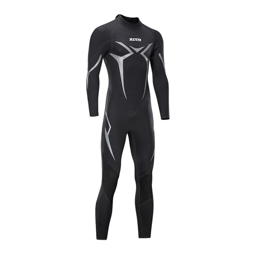 ZCCO Wetsuits Men's 3mm Premium Neoprene Full Sleeve Dive Skin for Spearfishing,Snorkeling, Surfing,Canoeing,Scuba Diving Wet Suits