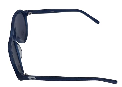 Mens Navy Plastic Aviator Rxable Sunglass Smoke Lens 2002 24