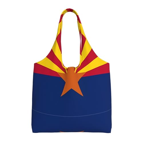 Arizona Flag Printed canvas bag Women's fashionable shoulder bag