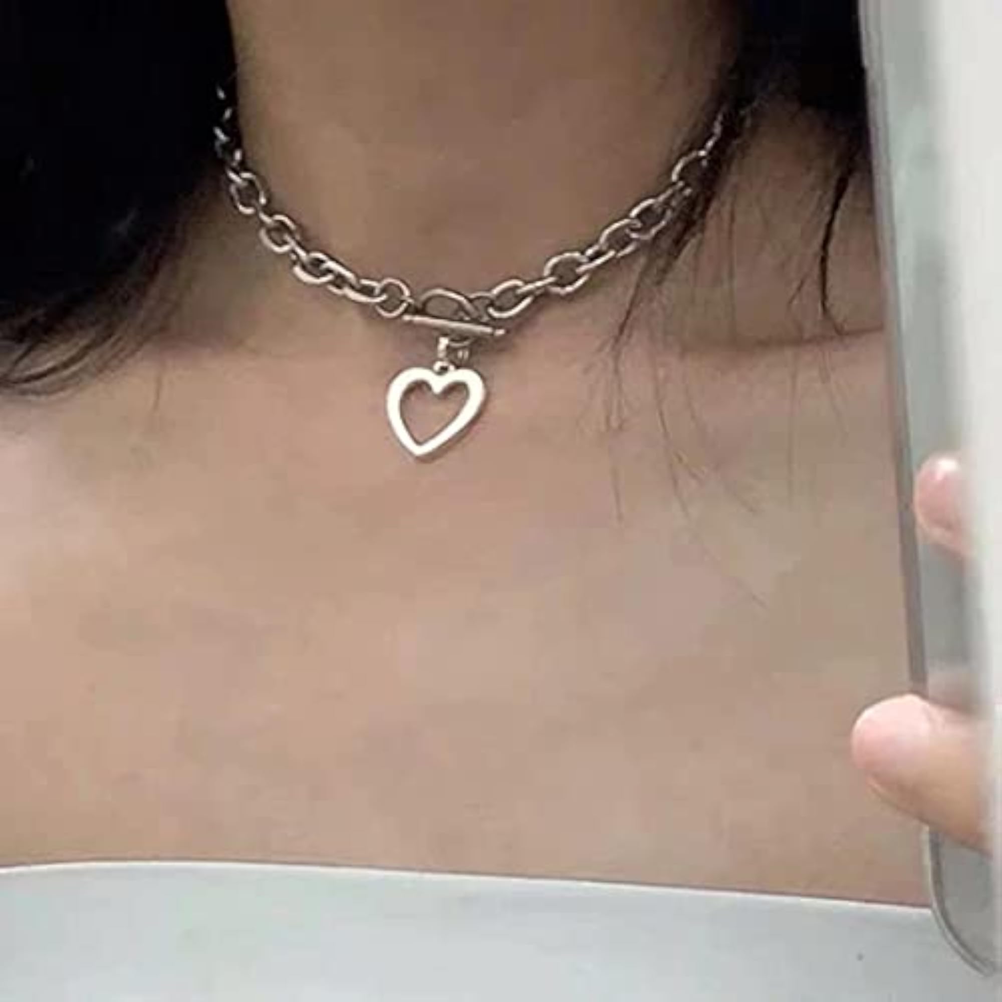 Heart Silver Plated Necklace Jewellery