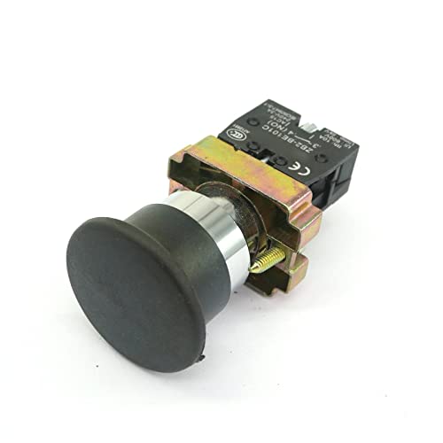 Commutateur XB2BC21C 1 NO bouton-poussoir coup de poing momentané pour commande électrique