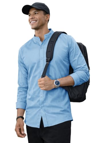 Image of Noble Monk Men's Full Sleeve Shirt | Casual Formal Button Down Top | Regular Fit Stylish Wear | Comfortable Everyday Apparel