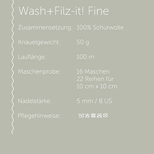 Schachenmayr Wash+Filz-It! Fine 50G Rosa Filzgarn – Bild 3