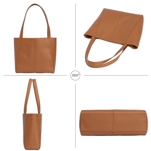 Bolso Tote de Cuero Genuino para Mujer miniatura 5