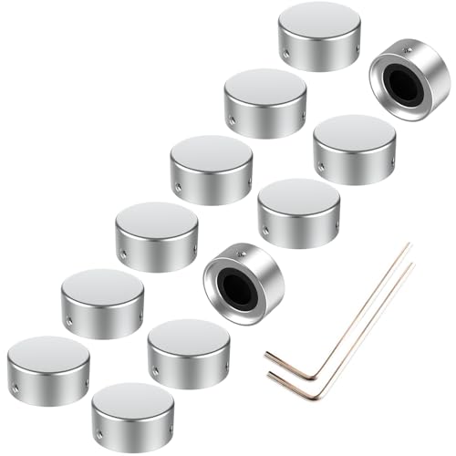 SOLUTEK Footswitch Topper Guitar Pedal Button Caps with 3 Set Screws and Protective Fitting Increasing Accuracy,Comfort for Common Switches diameter of 3/8