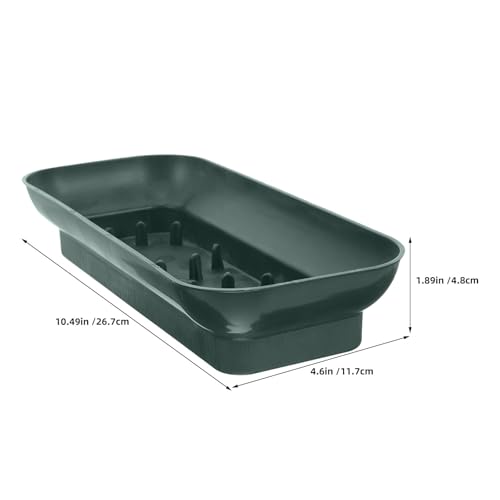 Soporte de maceta de pared rectangular verde con diseño único estable de 12 piezas para bodas 3