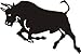 Kdomania Sticker Autocollant Taureau Au Galop pour Voiture.