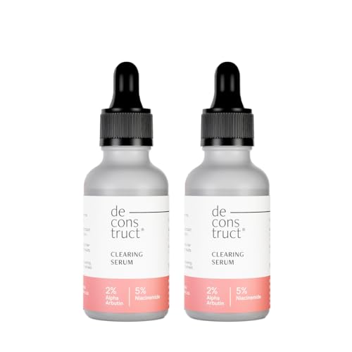 Image of Deconstruct Niacinamide Serum | Multi-Benefit Serum for Pigmentation, Acne Marks, Dark Spots & Tanning | Tested for Oily & Sensitive Skin | 5% Niacinamide + 2% Alpha Arbutin | Beginner-Friendly| 30 ml each, pack of 2