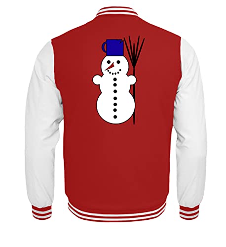 Veste College Enfant Motif Bonhomme de Neige et Chapeau Cadeau Hiver 134 146cm