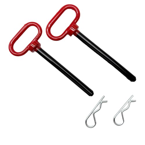 Hitch Pin 5/8 x 6 inch Trailer Tow Hitch Lock Pin Clevis Pin with Handle and Clip Fits Car Tractor Towing RV Truck Boat
