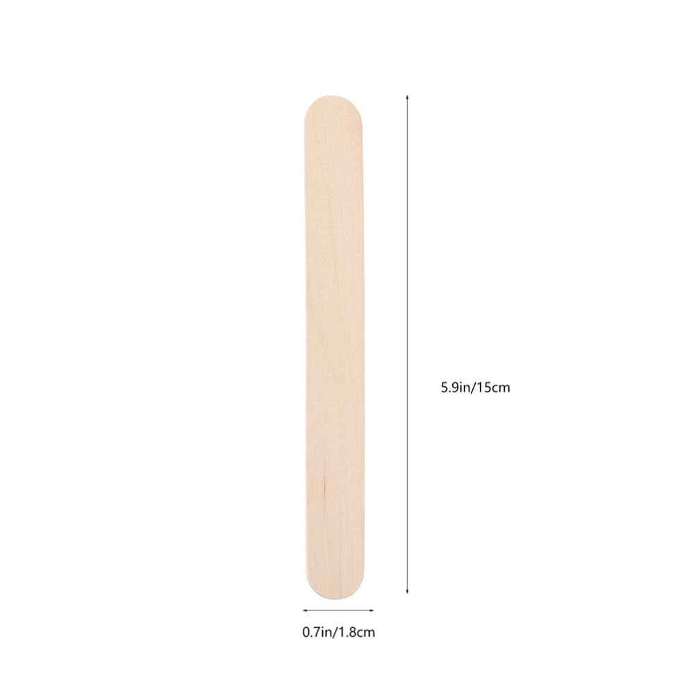 VILLCASE 10 Paquetes de Palitos de Madera para Manualidades, Seguros y Ligeros, Ideales para Hacer Helados y Proyectos Creativos Infantiles