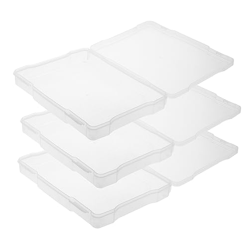 CIYODO 3pcs Boxes Photo Box Tabletop Decor Picture Storage Greeting Card Organizer Photo Storage Containers Scrapbooking Storage Bead Container Cards Household Photo Case Transparent Pp