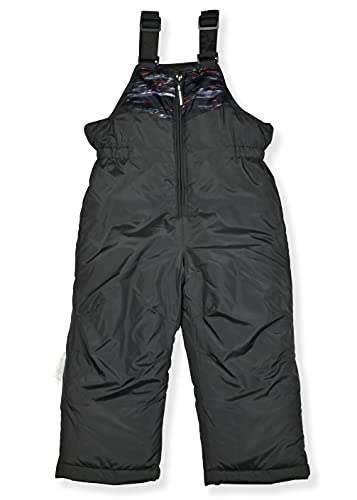 Image of Arctic Quest Boys' Bib Snow Pants and Ski Jacket Water-Resistant Snowsuit For Kids Winter Hooded Jacket, Slate, 18M