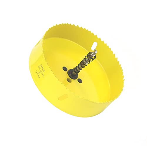 5 Inch Hole Saw 127Mm,Hss Bi-Metal Hole Cutter With Arbor Mandrel For Cutting Wood,Steel,Aluminium,Brass,Copper,Zinc,Tin #TOP2