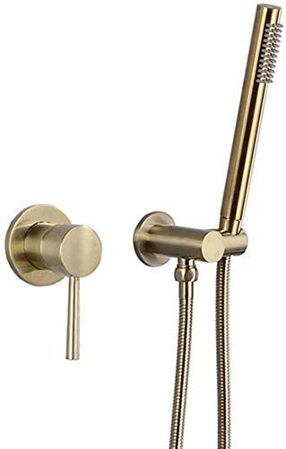 Robinets de douche Lopus or brossé pour un bain relaxant mural
