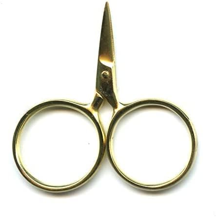 Kelmscott Designs - Tijeras Putford de 2.5 pulgadas (dorado)