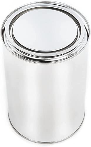 BenBow boîte en fer blanc 4x 1000 ml avec capot à enfoncer - hermétique, opaque, vide, ronde - récipient de rangement