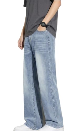 Buy ODDMONKEY Men's Boot Cut Jeans (Blue, Blue Bootcut Acidwash - Image 2