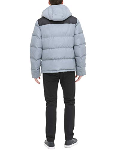 Image of DKNY Men's Mixed Media Quilted Puffer Jacket
