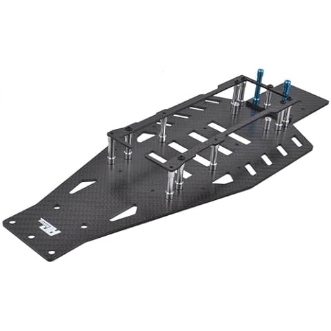 RcAidong Carbon Fiber Conversion Lower Chassis for Traxxas Slash 2WD Rustler Bandit, Replace Chassis Upgrade Part Cover